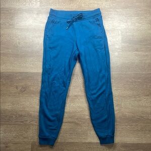 Blue Ribbed Joggers / Sweatpants